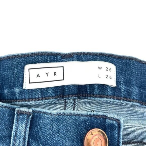 AYR The Chiller Mid-Rise Skinny Jeans Sunrise Blue Medium Wash size 26 - Picture 7 of 10